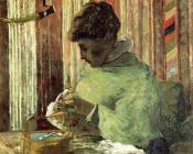 保罗 高更 : Woman Embroidering